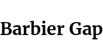 Barbier Gap